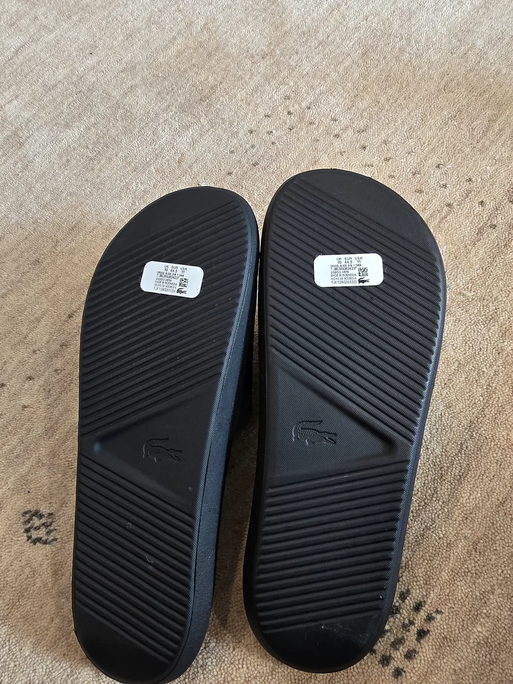 Lacoste Men’s Black Slide Sandals